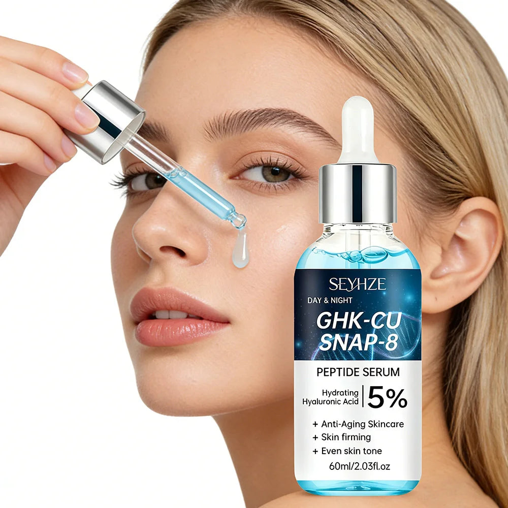 GHK-Cu Blue Copper Peptide Essence 40ml 60ml – Skin Tightening, Lifting, Even Tone, Deep Hydration, UK