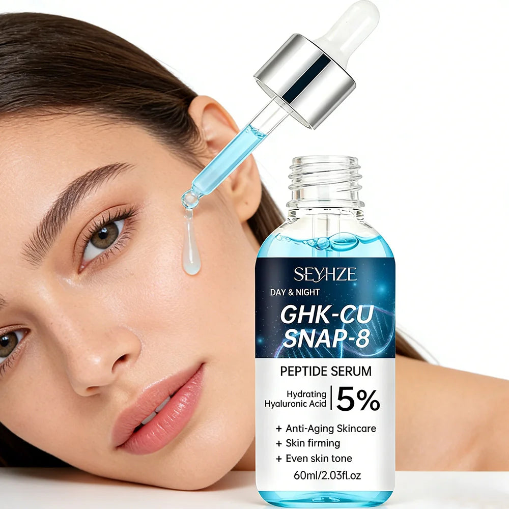 GHK-Cu Blue Copper Peptide Essence 40ml 60ml – Skin Tightening, Lifting, Even Tone, Deep Hydration, UK